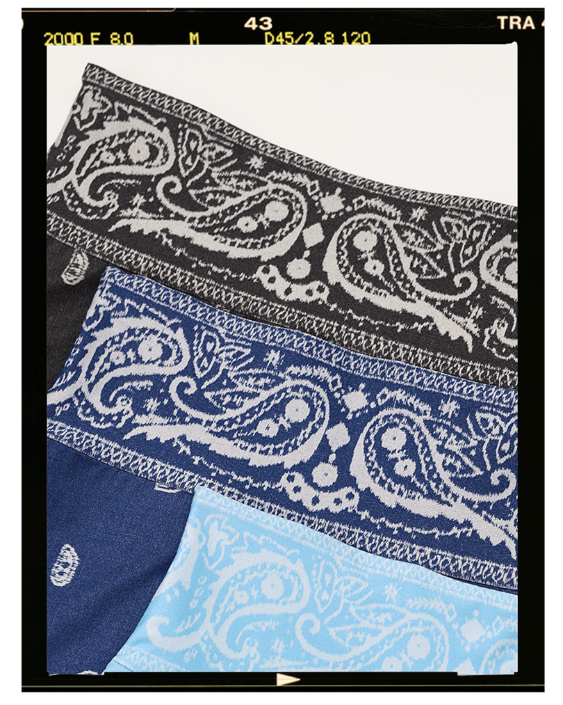 close of aspen bandana skirt waistband print